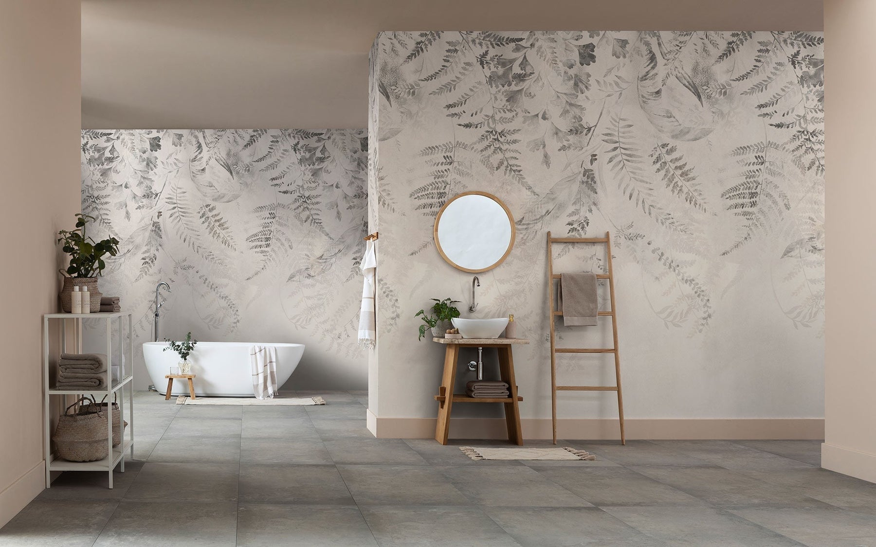 Residential wallpaper installation